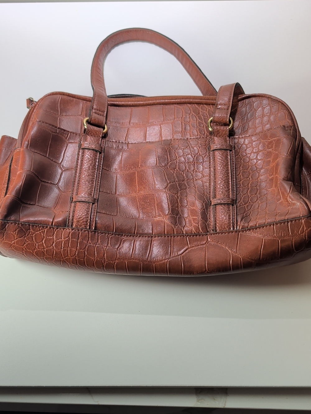 Fashion faux Croc purse